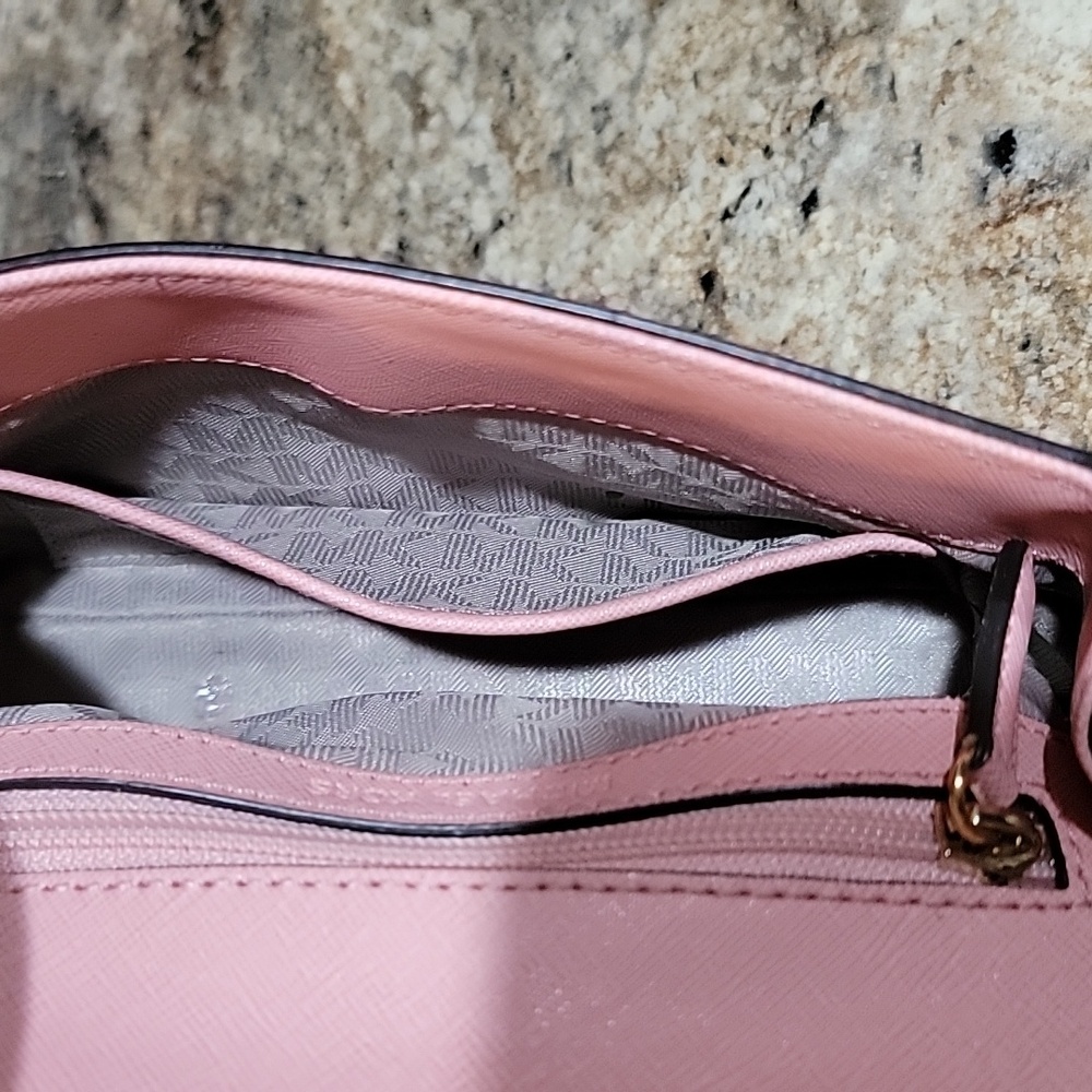 Michael Kors EUC Ava Cross Stitch Mini Crossbody pink Bag - Picture 10 of 14